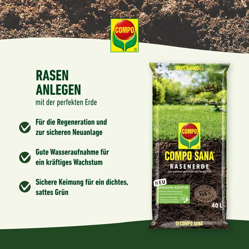 Compo Sana Rasenerde 40 l (Produktfoto aus dem Shop)